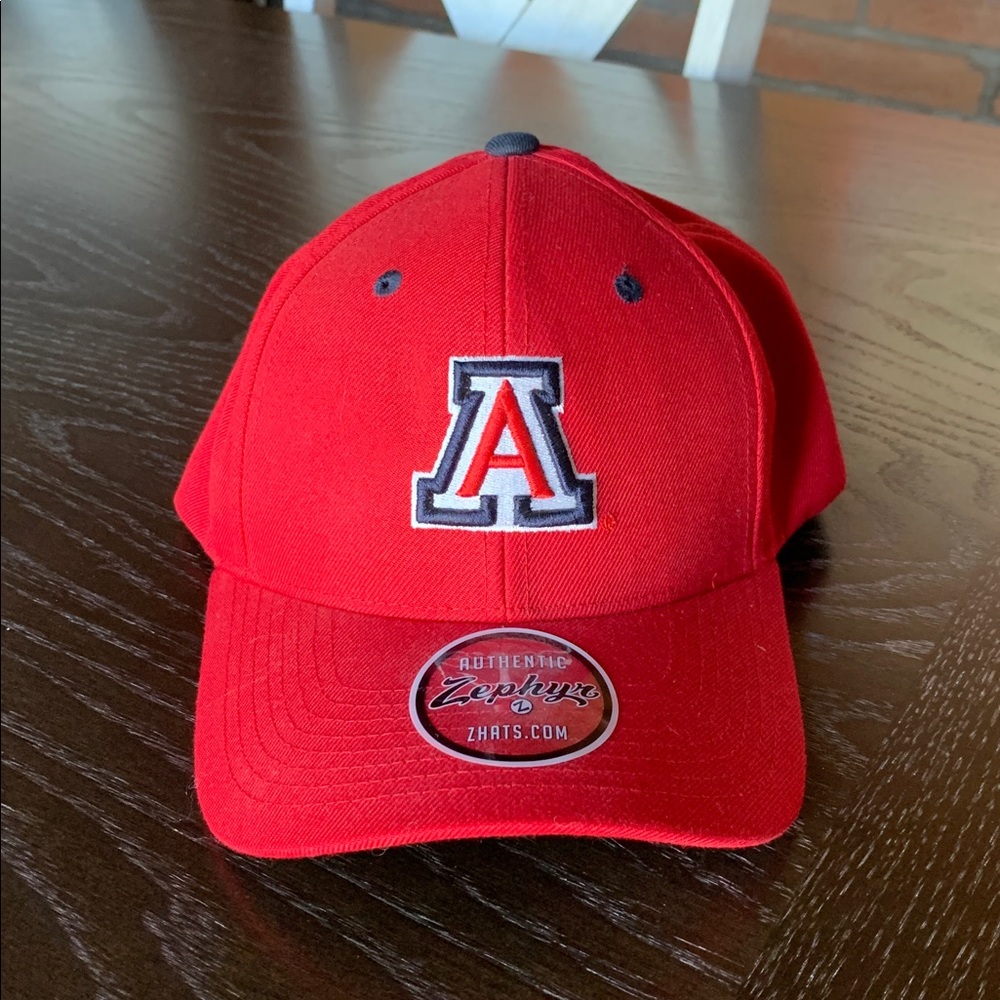 New Arizona Wildcats Baseball Cap Zephyr All Red DM50 Hat Adjustable
